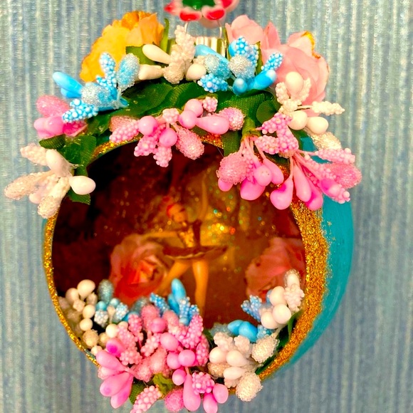 VINTAGE BALLERINA CHRISTMAS DIORAMA ORNAMENT REGENCY HOLLYWOOD MID CENTURY MCM - Picture 9 of 10